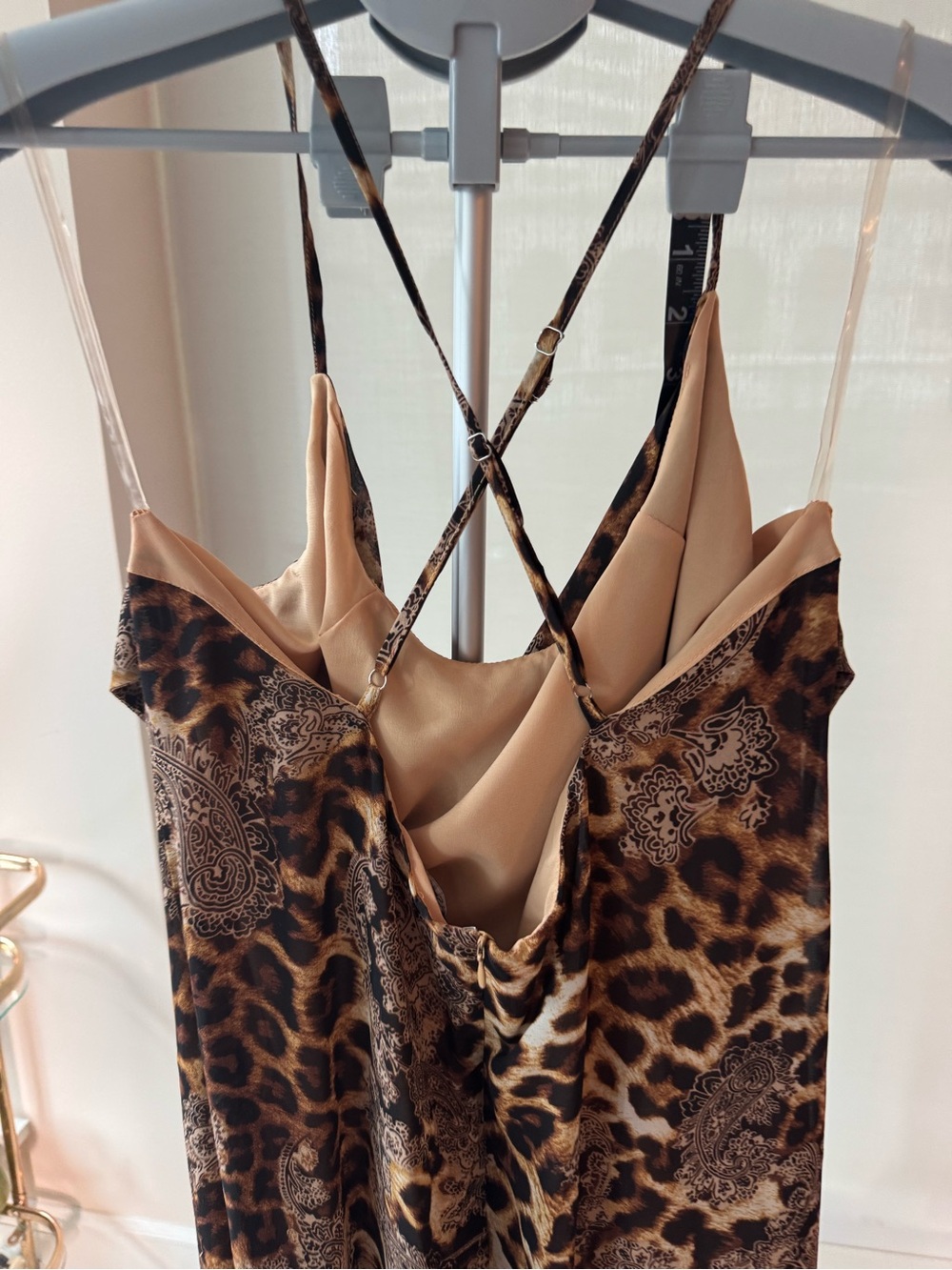 Fashion Nova Leopard-Print Maxi Slip Dress - Brown - Picture 6 of 13